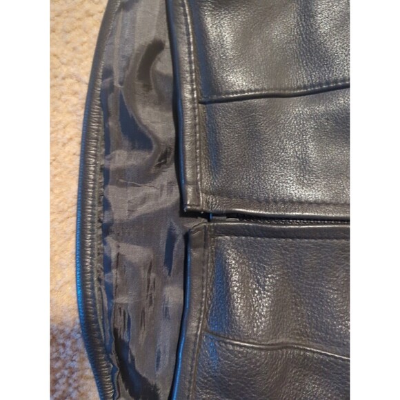 First Classics Leather Vest Mens XL With Firefighter, Flag, Eagle Patches - Picture 9 of 16